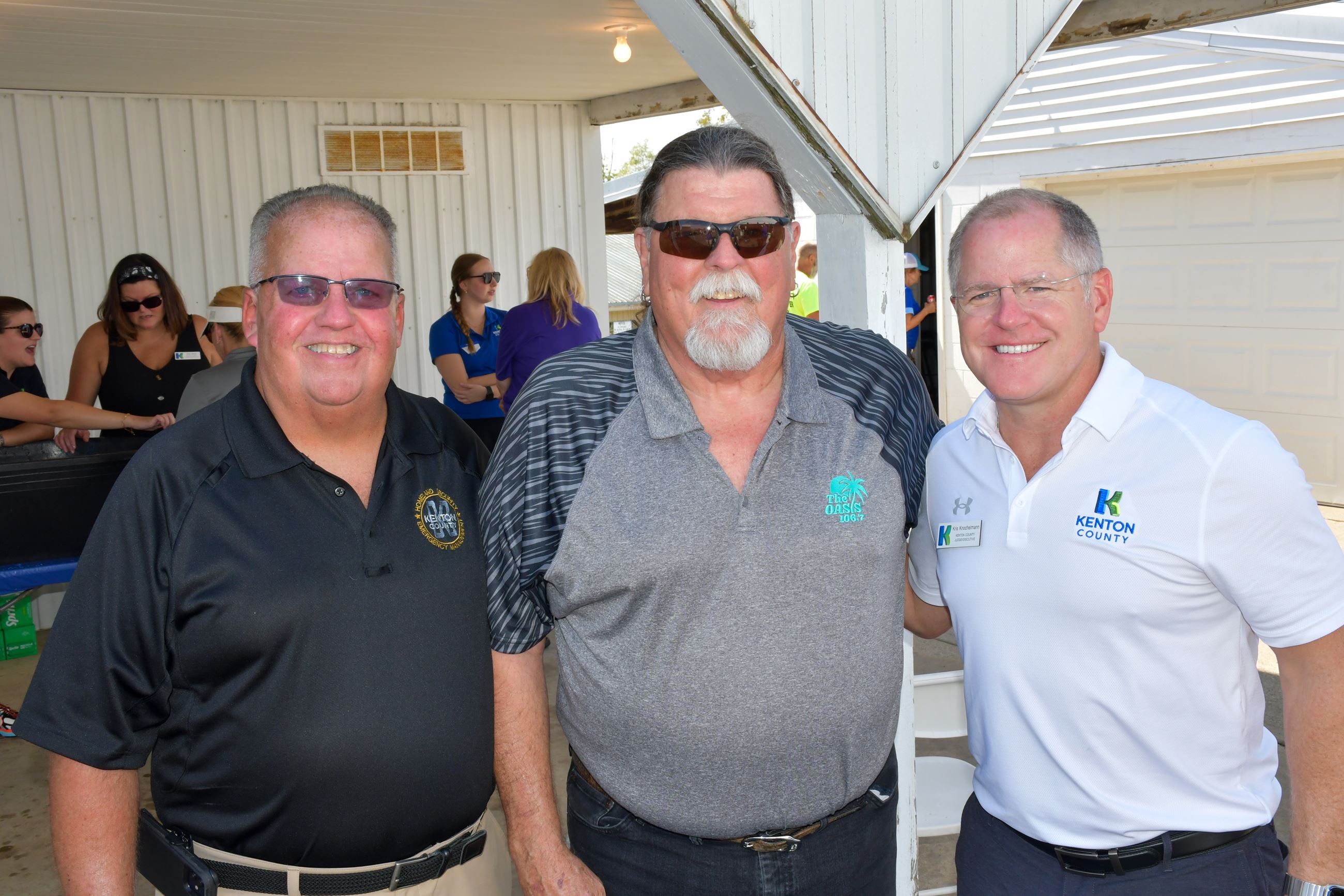 Steve Hensley, radio legend Ernie Brown and Judge/Executive Kris Knochelmann