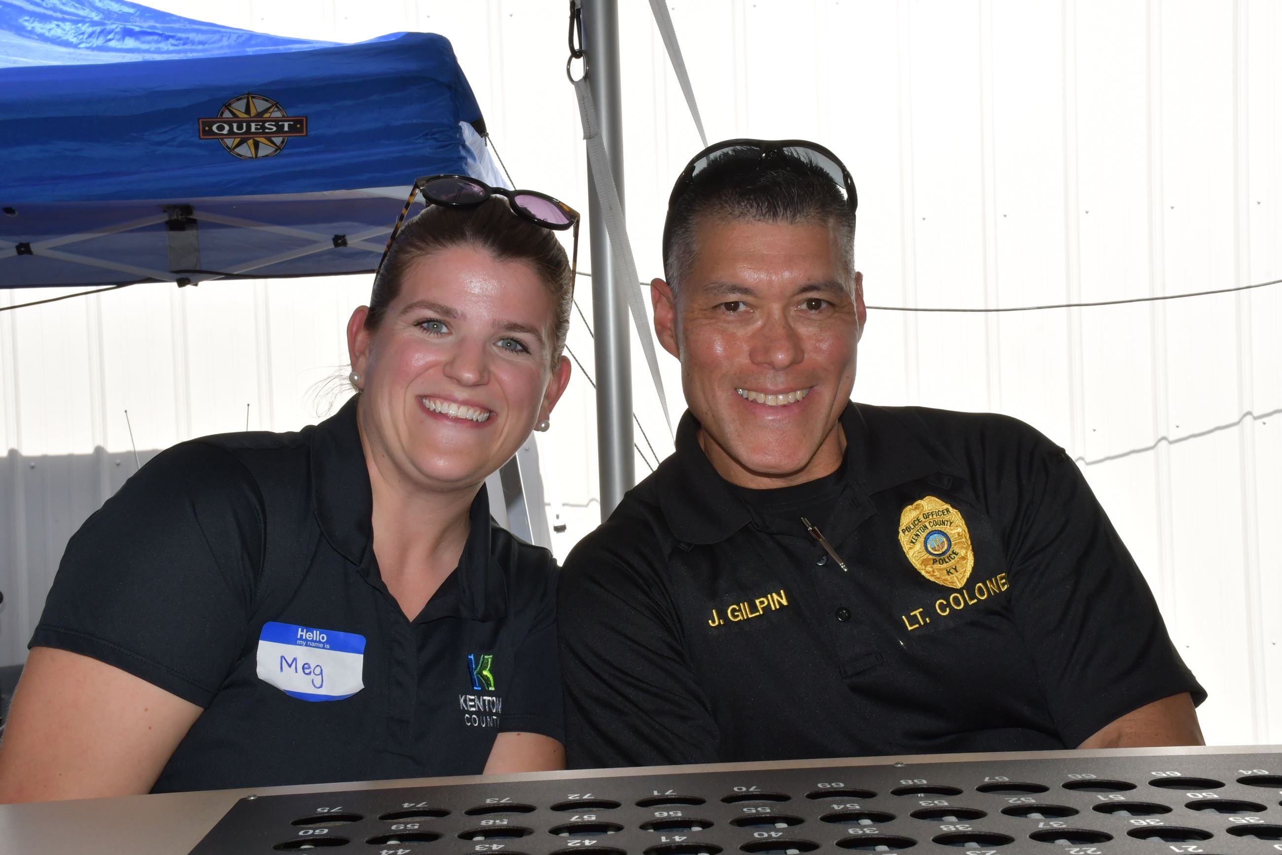 Meg Erpenbeck and Lt. Col. Jim Gilpin