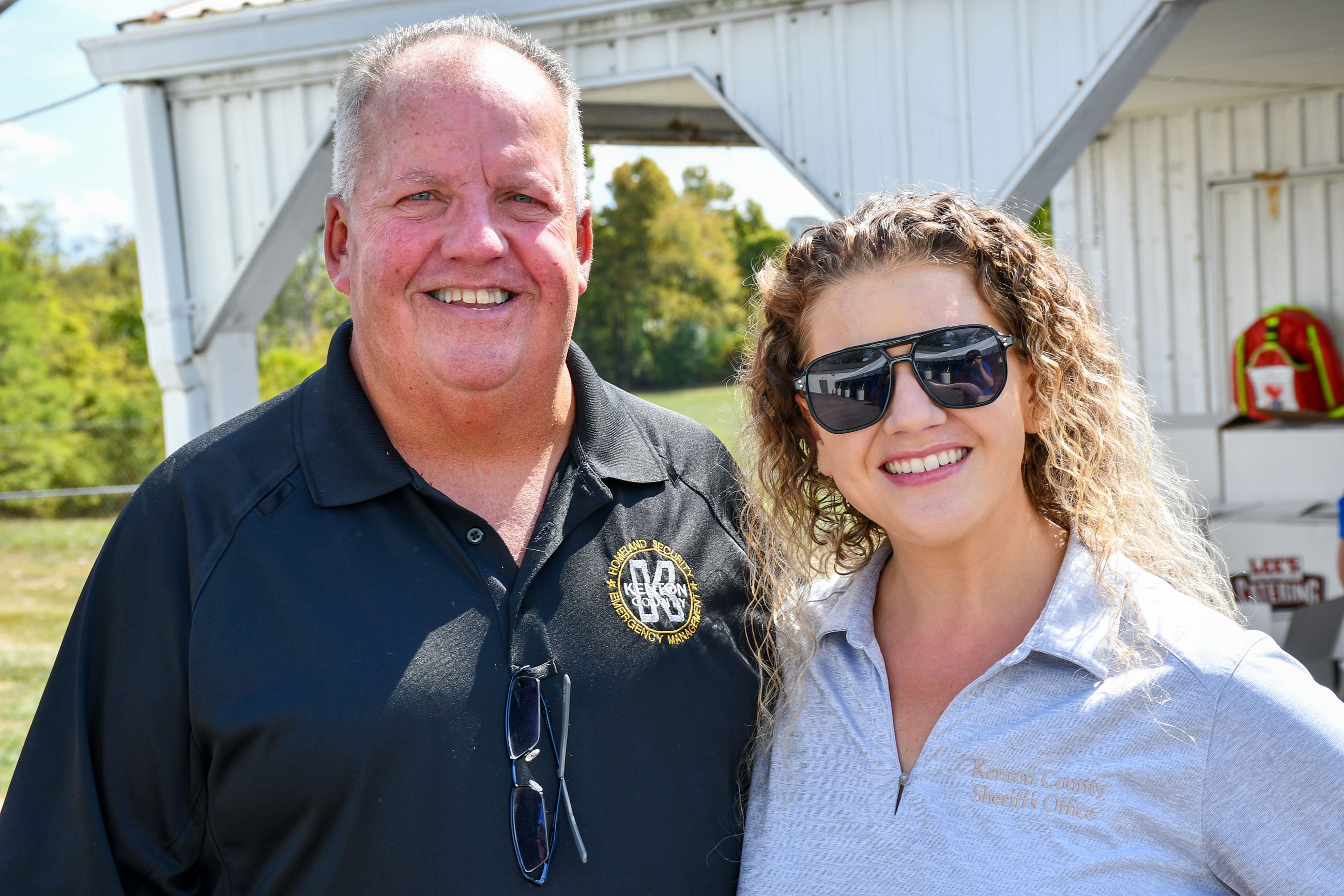 Steve Hensley and his daughter, Amber Ganshirt (from the Kenton County Sheriff's Office)