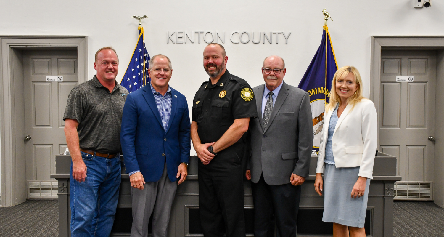 Captain Kleier with Fiscal Court, Jailer